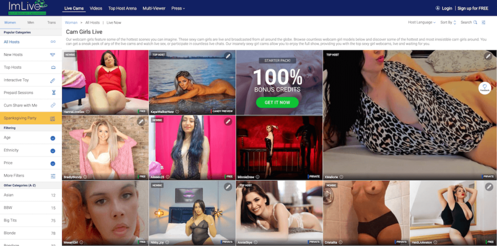 xxx porn chat with imlive girls